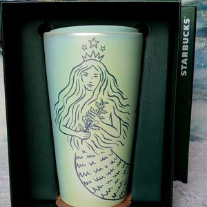 Starbucks 50th Anniversary Siren Ceramic Double Wall Traveler, 12 Oz